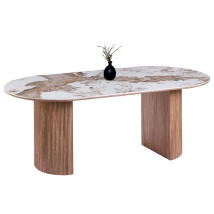 Αγόρασε ΤΡΑΠΕΖΙ ΟΒΑΛ MARBLEX HM18428 ΚΕΡΑΜΙΚΟ TOP ΣΕ PANDORA--MDF ΠΟΔΙΑ 210x100x77Υεκ σε μοναδική τιμή στο clickforshop.gr
