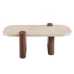 ΤΡΑΠΕΖΙ ΣΑΛΟΝΙΟΥ ARDEN HM18435 MDF TOP ΟΨΗ ΤΡΑΒΕΡΤΙΝΑΣ-MDF ΠΟΔΙΑ ΚΑΡΥΔΙ 120x60x40Υεκ - Image 3