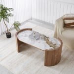 ΤΡΑΠΕΖΙ  ΣΑΛΟΝΙΟΥ MARBLEX HM18445 ΚΕΡΑΜΙΚΟ TOP PANDORA--MDF ΠΟΔΙΑ 120x60x43.5Υεκ - Image 2