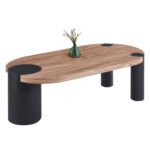 Αγόρασε ΤΡΑΠΕΖΙ ΣΑΛΟΝΙΟΥ ΟΒΑΛ OVALON HM18433.05 MDF TOP ΚΑΡΥΔΙ-MDF ΠΟΔΙΑ ΜΑΥΡΑ 120x60x40Υεκ σε μοναδική τιμή στο clickforshop.gr