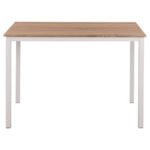 ΤΡΑΠΕΖΙ ΤΡΑΠΕΖΑΡΙΑΣ GOOSE HM9532.02 MDF SONAMA-ΛΕΥΚΟ ΜΕΤΑΛΛΟ 120X80Χ75Yεκ. - Image 3