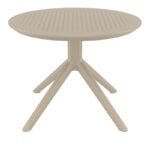 Αγόρασε SKY TAUPE MINI Φ60X45εκ. ΤΡΑΠΕΖΙ ΠΟΛ/ΝΙΟΥ σε μοναδική τιμή στο clickforshop.gr