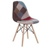 Βρες το Καρέκλα ArteLibre CORYLOUS Patchwork Microfiber Ύφασμα/Ξύλο 51x46x82cm σε μοναδική τιμή στο clickforshop.gr