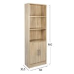 ΒΙΒΛΙΟΘΗΚΗ ΜΕΛΑΜΙΝΗΣ ENSLEY HM2027.02 SONAMA 60X30X180 εκ. - Image 2