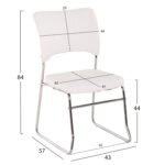 ΚΑΡΕΚΛΑ QUENTI HM1071.02 ΛΕΥΚΗ 52x60x85 εκ. - Image 2