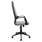 ΚΑΡΕΚΛΑ ΓΡΑΦΕΙΟΥ ANIVIA HM1073.21 ΓΚΡΙ & ΣΚΕΛΕΤΟ ΜΑΥΡΟ 64x61x127 cm - Image 3