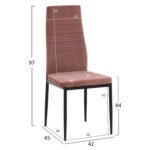 ΚΑΡΕΚΛΑ ΜΕΤΑΛΛΙΚΗ LADY HM0037.32 ΣΑΠΙΟ ΜΗΛΟ ΒΕΛΟΥΔΟ ME ΜΕΤΑΛΛΙΚΟ ΣΚΕΛΕΤΟ K/D - Image 2