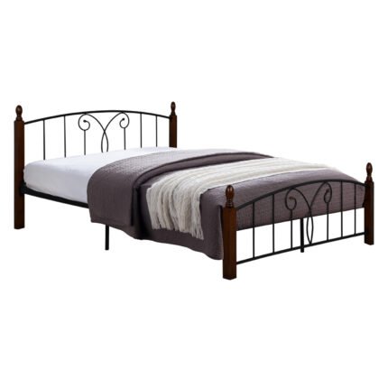Αγόρασε ΚΡΕΒΑΤΙ ΔΙΠΛΟ SUZIE HM585 ΓΙΑ ΣΤΡΩΜΑ 150x200 εκ. ΜΕΤΑΛΛΟ RUBBERWOOD σε μοναδική τιμή στο clickforshop.gr