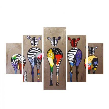 Αγόρασε ΠΙΝΑΚΑΣ ΠΕΝΤΑΠΤΥΧΟ MDF COLORFUL ZEBRAS 82Χ56x3 HM7207.03 σε μοναδική τιμή στο clickforshop.gr