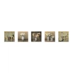 ΠΙΝΑΚΑΣ ΠΕΝΤΑΠΤΥΧΟ MDF ROMANTIC FLOWERS HM7205.02 75X0,3X15 εκ. - Image 3