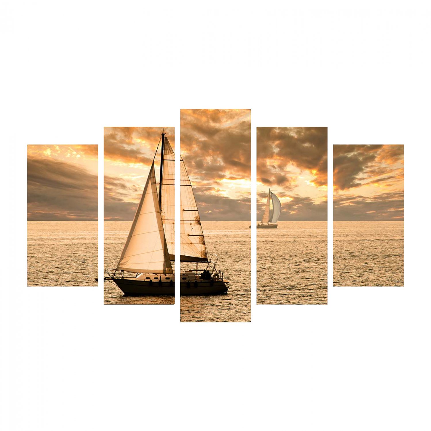ΠΙΝΑΚΑΣ ΠΕΝΤΑΠΤΥΧΟ MDF SUNSET SAILING HM7206.01 100X0 Αγόρασε ΠΙΝΑΚΑΣ ΠΕΝΤΑΠΤΥΧΟ MDF SUNSET SAILING HM7206.01 100X0
