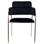 ΠΟΛΥΘΡΟΝΑΚΙ KELSO HM8521.04 ΒΕΛΟΥΔΟ ΜΑΥΡΟ & ΕΠΙΧΡΥΣΟ ΠΟΔΙ 52,5x52x80Υ εκ. - Image 3