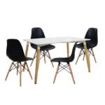 Αγόρασε ΣΕΤ ΤΡΑΠΕΖΑΡΙΑ 5Τ ΤΡΑΠΕΖΙ MINIMAL 120x80x73 cm-TWIST ΜΑΥΡΕΣ HM10080.02 σε μοναδική τιμή στο clickforshop.gr