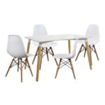 Αγόρασε ΣΕΤ ΤΡΑΠΕΖΑΡΙΑ 5Τ ΤΡΑΠΕΖΙ MINIMAL 120Χ80-TWIST ΛΕΥΚΕΣ HM10080.01 σε μοναδική τιμή στο clickforshop.gr