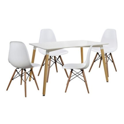 Αγόρασε ΣΕΤ ΤΡΑΠΕΖΑΡΙΑ 5Τ ΤΡΑΠΕΖΙ MINIMAL 120Χ80-TWIST ΛΕΥΚΕΣ HM10080.01 σε μοναδική τιμή στο clickforshop.gr