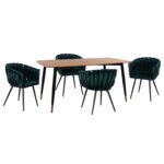 Αγόρασε ΣΕΤ ΤΡΑΠΕΖΑΡΙΑΣ 5ΤΜΧ JOLIE HM12123.01 MDF TOP ΣΕ ΦΥΣΙΚΟ--ΚΥΠΑΡΙΣΣΙ ΒΕΛΟΥΔΟ σε μοναδική τιμή στο clickforshop.gr