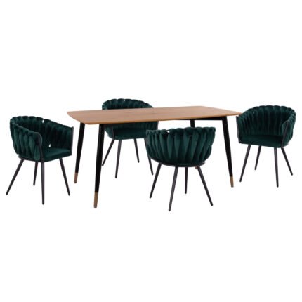 Αγόρασε ΣΕΤ ΤΡΑΠΕΖΑΡΙΑΣ 5ΤΜΧ JOLIE HM12123.01 MDF TOP ΣΕ ΦΥΣΙΚΟ--ΚΥΠΑΡΙΣΣΙ ΒΕΛΟΥΔΟ σε μοναδική τιμή στο clickforshop.gr