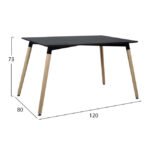 ΣΕΤ ΤΡΑΠΕΖΑΡΙΑΣ 5ΤΜΧ ΜΕ ΤΡΑΠΕΖΙ ΚΑΙ 4 ΚΑΡΕΚΛΕΣ HM10225 120x80x73 cm - Image 2