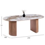 ΣΕΤ ΤΡΑΠΕΖΑΡΙΑΣ 7ΤΜΧ MARBLEX HM11394.03 ΚΕΡΑΜΙΚΟ TOP PANDORA--ΚΑΡΕΚΛΕΣ ΥΦΑΣΜΑ TAUPE - Image 3