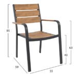 ΣΕΤ ΤΡΑΠΕΖΑΡΙΑΣ 7ΤΜΧ ΣΕ ΓΚΡΙ ΧΡΩΜΑ HM5240.02 - Image 2