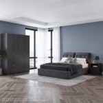 ΣΕΤ ΥΠΝΟΔΩΜΑΤΙΟΥ 3ΤΜΧ HM11216 ΒΕΛΟΥΔΟ ΓΚΡΙ--ΜΕΛΑΜΙΝΗ ZEBRANO - Image 2