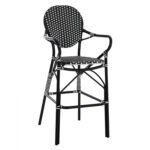 Αγόρασε ΣΚΑΜΠΟ ΑΛΟΥΜΙΝΙΟΥ BAMBOO LOOK ΜΕ WICKER ΜΑΥΡΟ ΛΕΥΚΟ HM5794.02 56x60x126 εκ. σε μοναδική τιμή στο clickforshop.gr