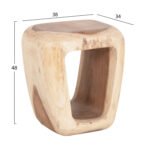 ΣΚΑΜΠΟ DENS HM18451 ΞΥΛΟ SUAR ΣΕ ΦΥΣΙΚΟ 38x34x48Υεκ. - Image 2