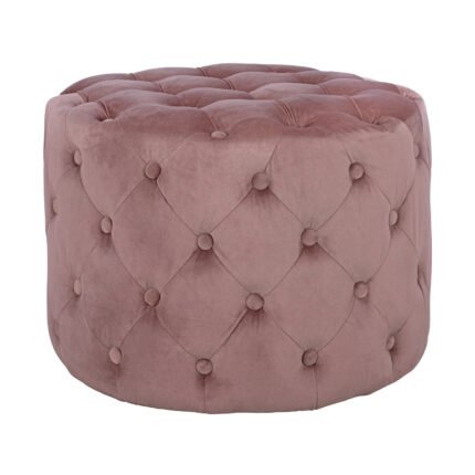 Αγόρασε ΣΚΑΜΠΟ KASSIE  ΣΑΠΙΟ ΜΗΛΟ ΒΕΛΟΥΔΟ ΤΥΠΟΥ CHESTERFIELD HM8406.02 Φ60x43Υ εκ. σε μοναδική τιμή στο clickforshop.gr