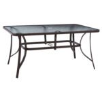 Αγόρασε ΤΡΑΠΕΖΙ BRUNO 150X90Χ75Υεκ. ΜΕΤΑΛΛΙΚΟ ΟΡΘΟΓΩΝΙΟ ΚΑΦΕ ΜΕ ΤΡΥΠΑ ΟΜΠΡΕΛΑΣ Φ38 HM5145.12 σε μοναδική τιμή στο clickforshop.gr