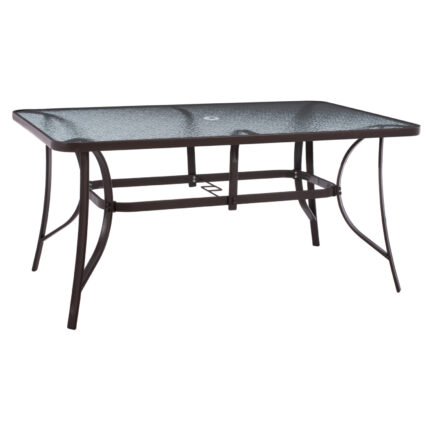 Αγόρασε ΤΡΑΠΕΖΙ BRUNO 150X90Χ75Υεκ. ΜΕΤΑΛΛΙΚΟ ΟΡΘΟΓΩΝΙΟ ΚΑΦΕ ΜΕ ΤΡΥΠΑ ΟΜΠΡΕΛΑΣ Φ38 HM5145.12 σε μοναδική τιμή στο clickforshop.gr