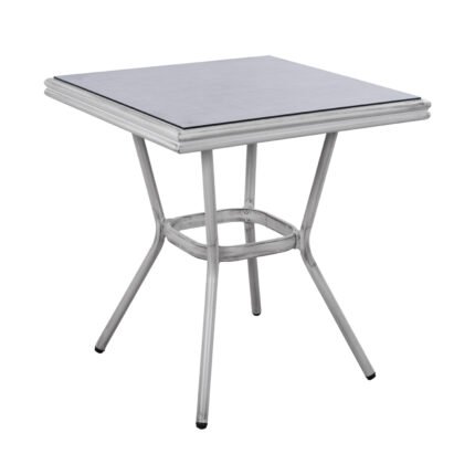 Αγόρασε ΤΡΑΠΕΖΙ ΑΛΟΥΜΙΝΙΟΥ HARLOW 70X70X76 BAMBOO LOOK HM5568.01 ΛΕΥΚΗ ΠΑΤΙΝΑ ΜΕ ΓΥΑΛΙ σε μοναδική τιμή στο clickforshop.gr