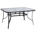 Αγόρασε ΤΡΑΠΕΖΙ BRUNO 150X90Χ72Υεκ. ΓΚΡΙ ΜΕΤΑΛΛΙΚΟ ΜΕ ΓΥΑΛΙΝΗ ΕΠΙΦΑΝΕΙΑ HM5145.01 σε μοναδική τιμή στο clickforshop.gr