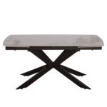 ΤΡΑΠΕΖΙ ΕΠΕΚΤΕΙΝΟΜΕΝΟ AIRA HM18411 ΚΕΡΑΜΙΚΟ TOP ΣΕ ΛΕΥΚΟ/ΚΑΦΕ ΜΑΡΜΑΡΟ 165/240x90x76Υεκ - Image 3