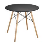 Αγόρασε ΤΡΑΠΕΖΙ MINIMAL ΣΤΡΟΓΓΥΛΟ HM0059.02 MDF ΣΕ ΜΑΥΡΟ-ΠΟΔΙΑ ΟΞΙΑΣ ΦΥΣΙΚΟ Φ80Χ72Υεκ. σε μοναδική τιμή στο clickforshop.gr