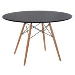 Αγόρασε ΤΡΑΠΕΖΙ MINIMAL ΣΤΡΟΓΓΥΛΟ HM8454.02 MDF ΣΕ ΜΑΥΡΟ-ΠΟΔΙΑ ΟΞΙΑΣ ΣΕ ΦΥΣΙΚΟ Φ120Χ74Υεκ. σε μοναδική τιμή στο clickforshop.gr