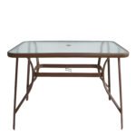 Βρες το Τραπέζι Μεταλλικό ArteLibre SUN Καφέ 120x70x70cm σε μοναδική τιμή στο clickforshop.gr