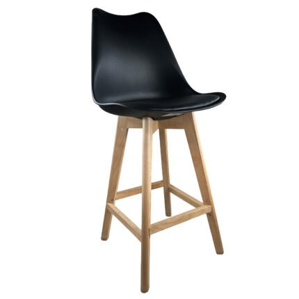 Βρες το Σκαμπό Bar ArteLibre BRONX Μαύρο PP/PU/Ξύλο 57.5x49x105cm σε μοναδική τιμή στο clickforshop.gr