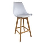 Βρες το Σκαμπό Bar ArteLibre BRONX Λευκό PP/PU/Ξύλο 57.5x49x105cm σε μοναδική τιμή στο clickforshop.gr