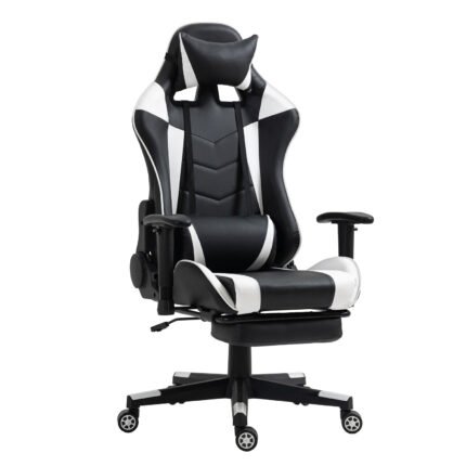 Βρες το Καρέκλα Γραφείου ArteLibre Gaming SLIGO Λευκό/Μαύρο PVC 70x55x122-131cm σε μοναδική τιμή στο clickforshop.gr