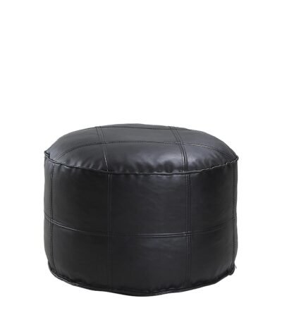 Βρες το Πουφ ArteLibre AKILA Μαύρο Δέρμα Φ86x39cm σε μοναδική τιμή στο clickforshop.gr