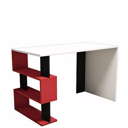 Βρες το Γραφείο ArteLibre AIGINA Λευκό/Κόκκινο/Μαύρο 120x60x75cm σε μοναδική τιμή στο clickforshop.gr