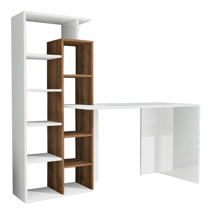 Βρες το Γραφείο ArteLibre PRIMO Λευκό/Καρυδιά 162x60x148cm σε μοναδική τιμή στο clickforshop.gr