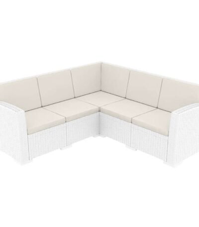 Αγόρασε MONACO WHITE ΓΩΝΙΑ ΜΕ ΜΑΞΙΛΑΡΙ ΠΟΛ/ΝΙΟΥ 207X207X79εκ. σε μοναδική τιμή στο clickforshop.gr
