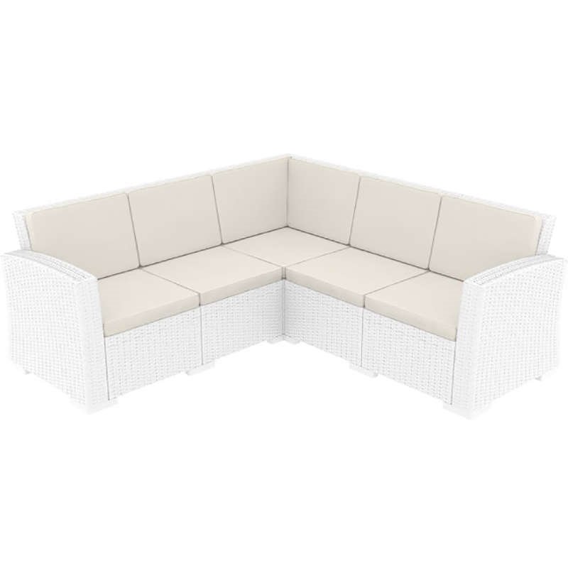 Αγόρασε MONACO WHITE ΓΩΝΙΑ ΜΕ ΜΑΞΙΛΑΡΙ ΠΟΛ/ΝΙΟΥ 207X207X79εκ. σε μοναδική τιμή στο clickforshop.gr