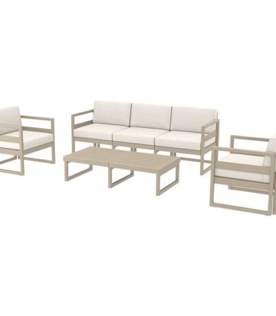 Αγόρασε MYKONOS SET 3ΘΕΣ.TAUPE/ΜΑΞ. BEIGE(3ΘΕΣ.+2ΠΟΛ.+ΤΡΑΠ 130εκ.) σε μοναδική τιμή στο clickforshop.gr
