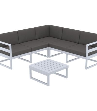 Αγόρασε MYKONOS ΓΩΝΙΑ SET SILVER GREY ΜΕ ΜΑΞΙΛΑΡΙΑ ΠΟΛ/ΝΙΟΥ (+ΤΡΑΠ.65εκ.) σε μοναδική τιμή στο clickforshop.gr