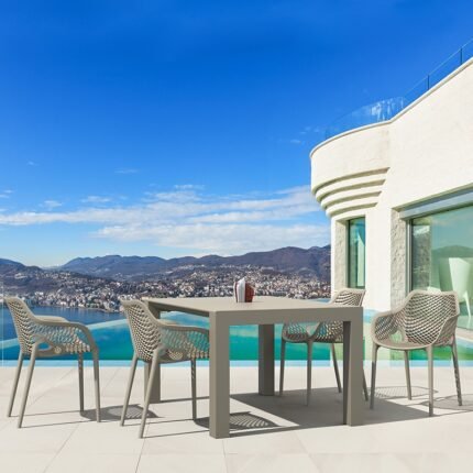 Αγόρασε Σετ Τραπεζαρίας 5τμχ Vegas Air XL Taupe 100X100/140Χ75εκ. σε μοναδική τιμή στο clickforshop.gr