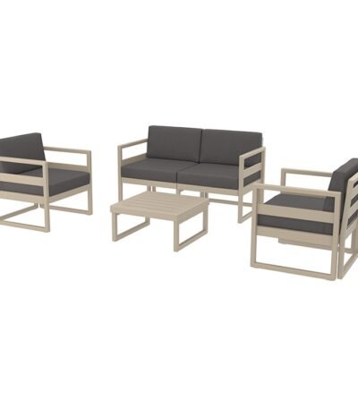 Αγόρασε MYKONOS SET 2ΘΕΣ.TAUPE/ΜΑΞ. DARK GREY(2ΘΕΣ.+2ΠΟΛ.+ΤΡΑΠ 65εκ.) σε μοναδική τιμή στο clickforshop.gr