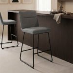 Βρες το Σκαμπό μπαρ Essential pakoworld ύφασμα γκρι-πόδι μάυρο μεταλλικό 53x64.5x107εκ σε μοναδική τιμή στο clickforshop.gr
