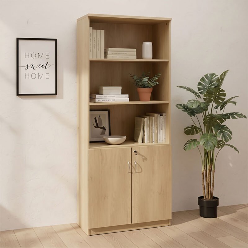 Βρες το Βιβλιοθήκη γραφείου επαγγελματική Amazon pakoworld χρώμα sonoma 80x40x200εκ σε μοναδική τιμή στο clickforshop.gr